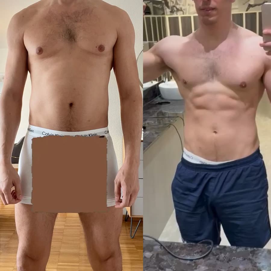 Antes y después: David Pérez, 3 meses