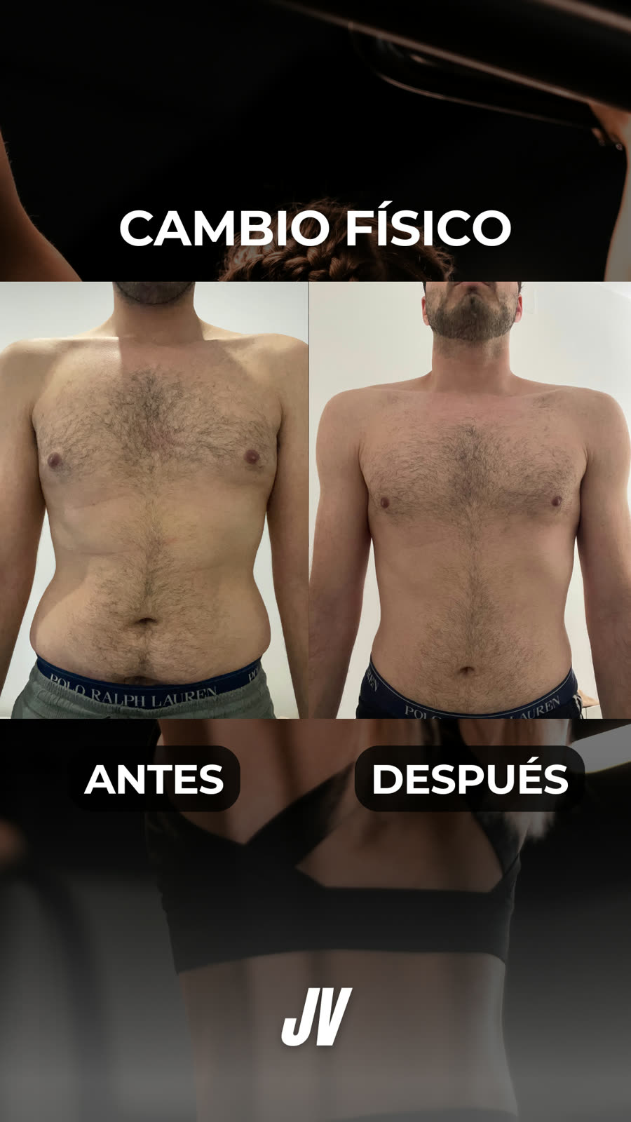 Antes y después: Iván, 6 meses