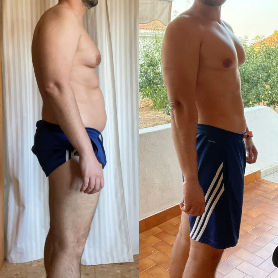 Antes y después: Josep, 6 meses