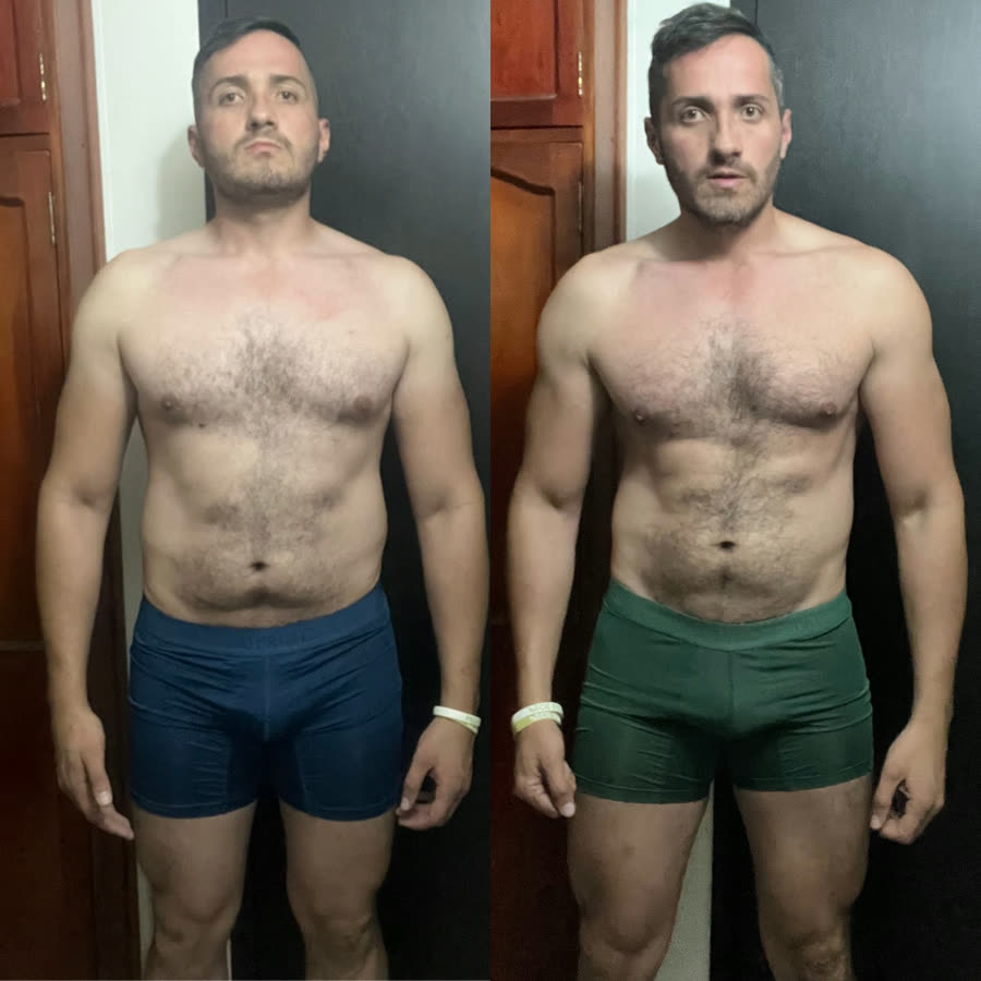 Antes y después: Sergio Augusto, 6 meses